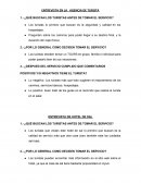 ENTREVISTA EN LA AGENCIA DE TURISTA