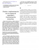 Diseño e implementación de un sistema de seguridad y Automatización domiciliar