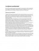La reforma constitucional
