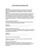 Acto Dia del agricultor