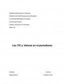 Las TICS y valores en el periodismo