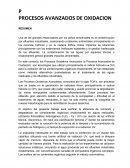 Procesos avanzados de oxidacion