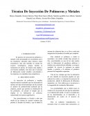 Técnica De Inyección De Polímeros y Metales