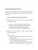 ANÁLISIS DE EXPEDIENTE DE JUICIO ORAL