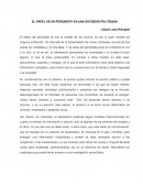 EL PAPEL DE UN PERIODISTA EN UNA SOCIEDAD POLITIZADA