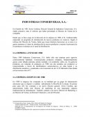 INDUSTRIAS CONSERVERAS, S.A