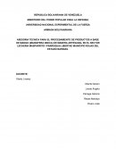 ASESORIA TECNICA PARA EL PROCESAMIENTO DE PRODUCTOS A BASE DE MANGO