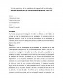 Nivel de conocimiento de los estudiantes de ingeniería de 3er ciclo sobre seguridad personal fuera de la Universidad Norbert Wiener, Lima- 2019.