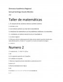 Taller de matemáticas