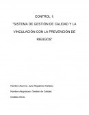 Sistema de gestión de calidad y la vinculación con la prevención de riesgos