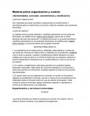 Materia prima y organizacion