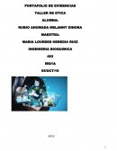 PORTAFOLIO DE EVIDENCIAS. TALLER DE ETICA