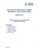 ELABORACIÓN DE UN PLAN DE EMERGENCIA ‘’CHEMEQUIP INDUSTRIAS”