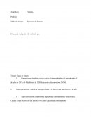 Ejercicios de finanzas