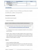 Lectura y análisis: El valor del dibujo para Educación Infantil: decodificación, análisis e interpretación