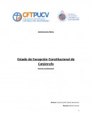 Administración Pública . Estado de Excepción Constitucional de Catástrofe