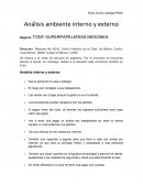 Análisis ambiente interno y externo Negocio: TONY SUPERPAPELERIAS MESONES