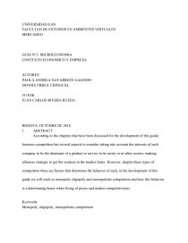 CONTEXTO ECONOMICO Y EMPRESA. Página 1