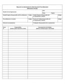 Hoja de Levantamiento de Información Procedimental