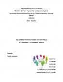 RELACIONES INTERGRUPALES E INTRAGRUPALES EL LIDERAZGO Y LA COHESION GRUPAL