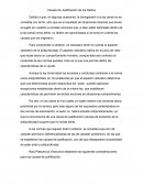 Causas de Justificación de la Ley Penal