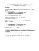 Actividades a desarrollar de la signatura de matematicas III