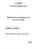Didáctica de la enseñanza en el área de la salud