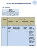 Cuadro sinóptico Problemas ambientales