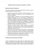 Regulaciones para la autorización de exportación a Alemania. Requisitos sanitarios y fitosanitarios