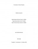 Formulación y Evalúa Proyectos Análisis de proyecto
