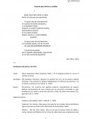 Poemas para lectura y análisis