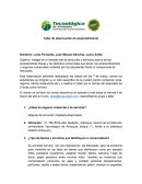 Taller de observación de emprendimiento