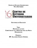 Competencias de la Dirección para una Nueva Organización