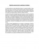 Opinión personal de la película el método