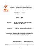Actividad de aprendizaje Estructura del proceso de comunicación en una organización