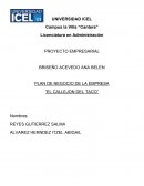 PLAN DE NEGOCIO DE LA EMPRESA “EL CALLEJON DEL TACO”