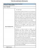 Acta de Constitucion del proyecto el push el Olimpo