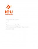 Actividad de aprendizaje El lenguaje y la comunicación