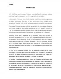 ENSAYO ARISTÓTELES. Página 1