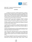 Materia: DD371 - Fundamentos de Administración y Negocios