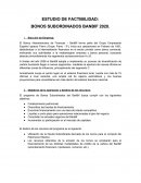 Estudio de Factibilidad - Bonos Subordinados
