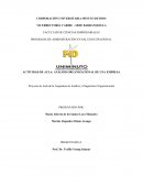 Proyecto de Aula de la Asignatura de Análisis y Diagnóstico Organizacional