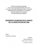 Seguridad Ciudadana en el marco de la CRBV