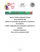 Tecnologías emergentes en la resolución de problemas. Unidad I. Diagnóstico de necesidades y definición de problema