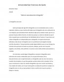 Sobre la naturaleza de la fotografía. La fotografía como arte