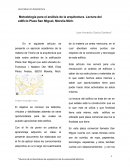 Metodología para el análisis de la arquitectura. Lectura del edificio Plaza San Miguel, Morelia Mich