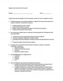 Negocios Internacionales Primer parcial