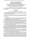 Manual de Procedimiento Para Actividades Extracurriculares