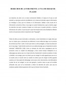 Derechos de autor frente a una sociedad de plagio