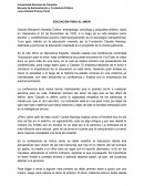 EDUCACIÓN PARA EL AMOR